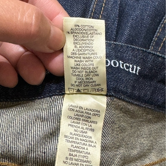 LIZ CLAIBORNE JEANS BOOTCUT dark wash denim women’s pants in size 12 GUC - Picture 4 of 16